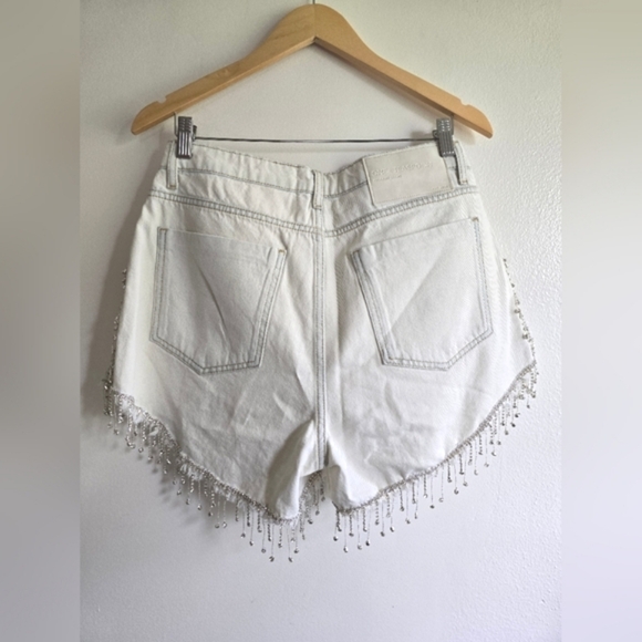 One Teaspoon, Razzle Dazzle Truckers Mid Waist Shorts,Bel Air Blue, Size 29, NWT - Picture 8 of 15